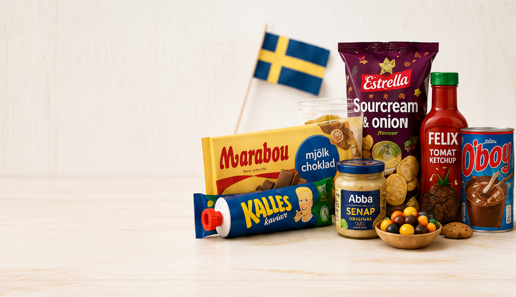 Selection of Swedish delicacies